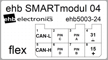 Preview: ehb CAN MODUL Belegung ehb5003-24